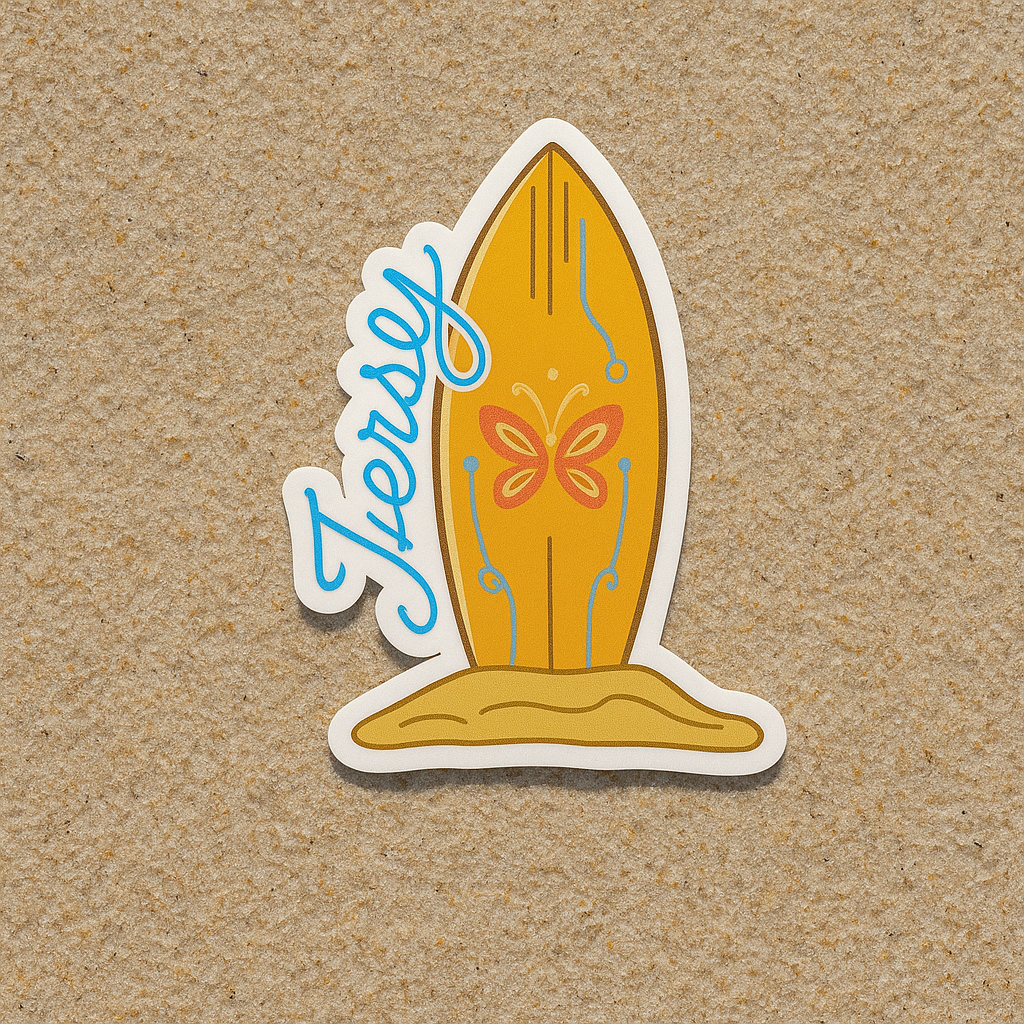 Jersey Surf Sticker