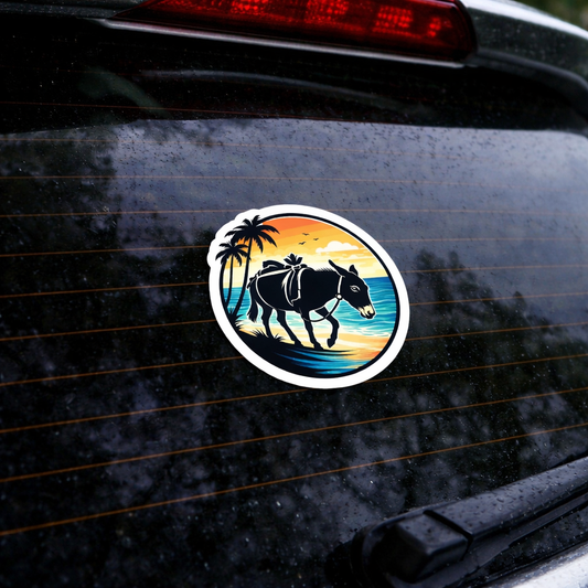 Beach donkey Sticker